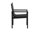 Black Dining Armchairs set of 2 Merano by Matho Sun, view 3