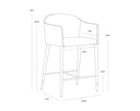 Dillon Cream / Bravo Ash Counter Stool Kylin by Matho Sun, view 6