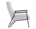 Light Grey Lounge Chair Coelho by Matho Sun, view 3