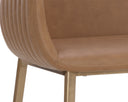 Milliken Cognac Barstool Lucano by Matho Sun, view 6