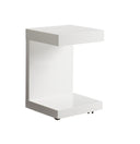 High Gloss White End Table Bachelor by Matho Sun, view 3