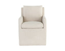 Effie Linen Dining Armchair Glenrose Wheeled by Matho Sun, view 2