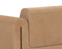 Distressed Brown Nubuck Tan Leather Sofa Romer by Matho Sun, view 7