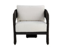 Black Louis Cream Lounge Chair Pylos by Matho Sun, view 2