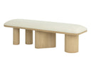 Light Oak Geralt Linen Bench Hiro by Matho Sun