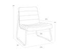 Bravo Cognac Lounge Chair Anton by Matho Sun, view 6