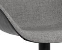 Nightfall Black / November Grey Dining Chair Mccoy Swivel by Matho Sun, view 5
