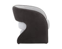 Mina Light Grey / Meg Ash Lounge Chair Rosalia by Matho Sun, view 3