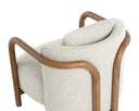 Dove Cream Lounge Chair Beatrice by Matho Sun, view 5