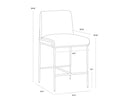 Geralt Linen Counter Stool Lathan by Matho Sun, view 6