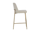 Antique Brass Bergen Ivory Counter Stool Zeke by Matho Sun, view 3