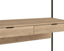 Rustic Oak Black Wall Desk Ambrose Modular by Matho Sun, view 5