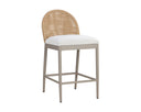 Greige Louis Cream Counter Stool Calandri by Matho Sun