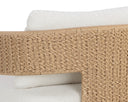 Natural Louis Cream Lounge Chair Pylos by Matho Sun, view 8