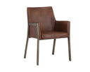 Bravo Cognac Dining Armchair Bernadette by Matho Sun