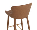 Milliken Cognac Barstool Evora by Matho Sun, view 5