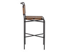 Cognac Leather Barstool Corrigan by Matho Sun, view 3
