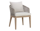 Drift Brown Palazzo Cream Dining Armchair Capri by Matho Sun