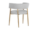 Belfast Heather Grey Dining Armchair Maestro by Matho Sun, view 4