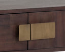Antique Brass Dark Mango Console Table Jade by Matho Sun, view 6