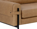 Ludlow Sesame Leather Sofa Camus by Matho Sun, view 4