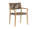 Natural Dining Armchairs set of 2 Kavala Stackable by Matho Sun
