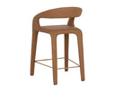 Milliken Cognac Counter Stool Atika by Matho Sun, view 4