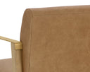 Ludlow Sesame Leather Lounge Chair Earl by Matho Sun, view 8