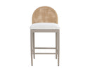 Greige Louis Cream Counter Stool Calandri by Matho Sun, view 2