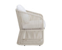 Greige Stinson White Dining Armchair Allariz by Matho Sun, view 3