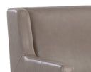 Alpine Grey Leather Lounge Chair Talula by Matho Sun, view 7