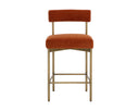 Antique Brass Danny Rust Counter Stool Seneca by Matho Sun, view 2