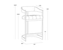 Cantina Black Counter Stool Beaumont by Matho Sun, view 7