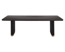 Rectangular Charcoal 96" Dining Table Kalla by Matho Sun, view 2