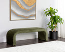Bergen Olive Bench Nahara by Matho Sun, view 3