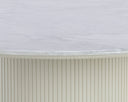 Round White Marble 54" Dining Table Paloma by Matho Sun, view 4