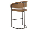 Gunmetal Milliken Cognac Barstool Marris by Matho Sun, view 4