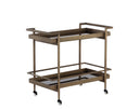 Antique Brass Bar Cart Livingston by Matho Sun, view 2