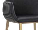 Bravo Black Barstool Lucano by Matho Sun, view 5
