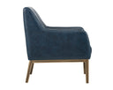 Vintage Blue Lounge Chair Wolfe by Matho Sun, view 2
