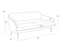 Cognac Leather Sofa Armani by Matho Sun, view 6