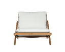 Natural Stinson White Lounge Chair Bari by Matho Sun, view 2