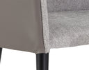 Flint Grey / Napa Taupe Dining Armchair Asher by Matho Sun, view 5