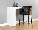 Napa Black / Napa Cognac Barstool Carter by Matho Sun, view 4