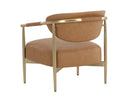 Milliken Cognac Lounge Chair Heloise by Matho Sun, view 4