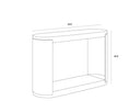 White Console Table Cavette by Matho Sun, view 7