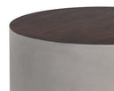 Grey Wood Grain Brown End Table Diaz by Matho Sun, view 5