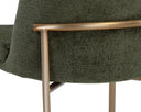 Antique Brass Bergen Olive Dining Chairs set of 2 Zeke by Matho Sun, view 7