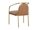 Milliken Cognac Dining Armchair Cicero by Matho Sun, view 4