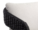Black Louis Cream Dining Armchair Pylos by Matho Sun, view 7